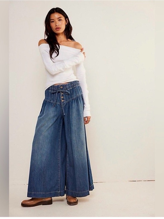 Free People Denim - New Free People We The Free Forget Me Knot Pull-On Jeans Size S